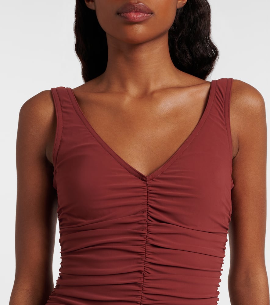 Karla Colletto Basics Ruched Swimsuit In Multi