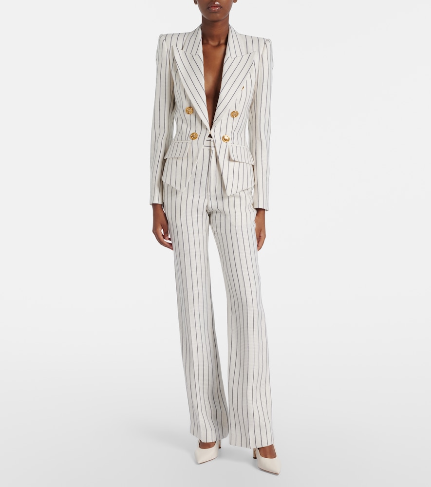  Balmain Balmain Pinstripe Double-breasted Blazer 