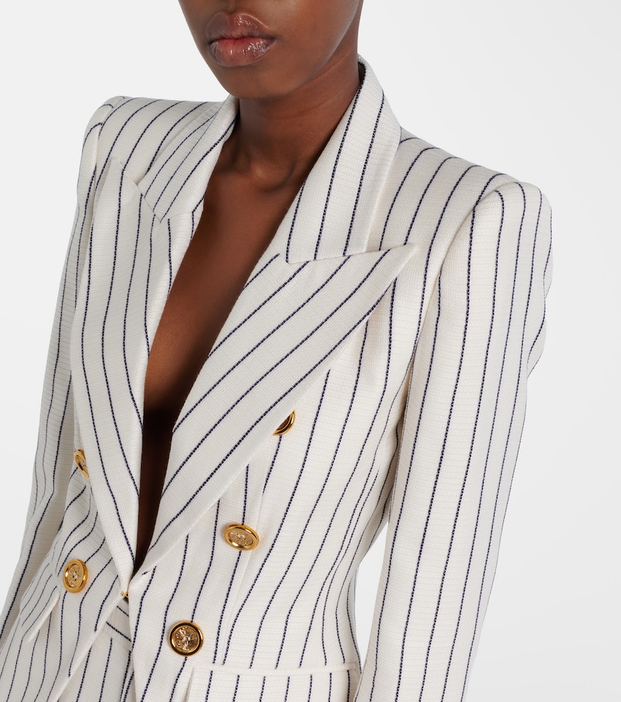  Balmain Balmain Pinstripe Double-breasted Blazer 