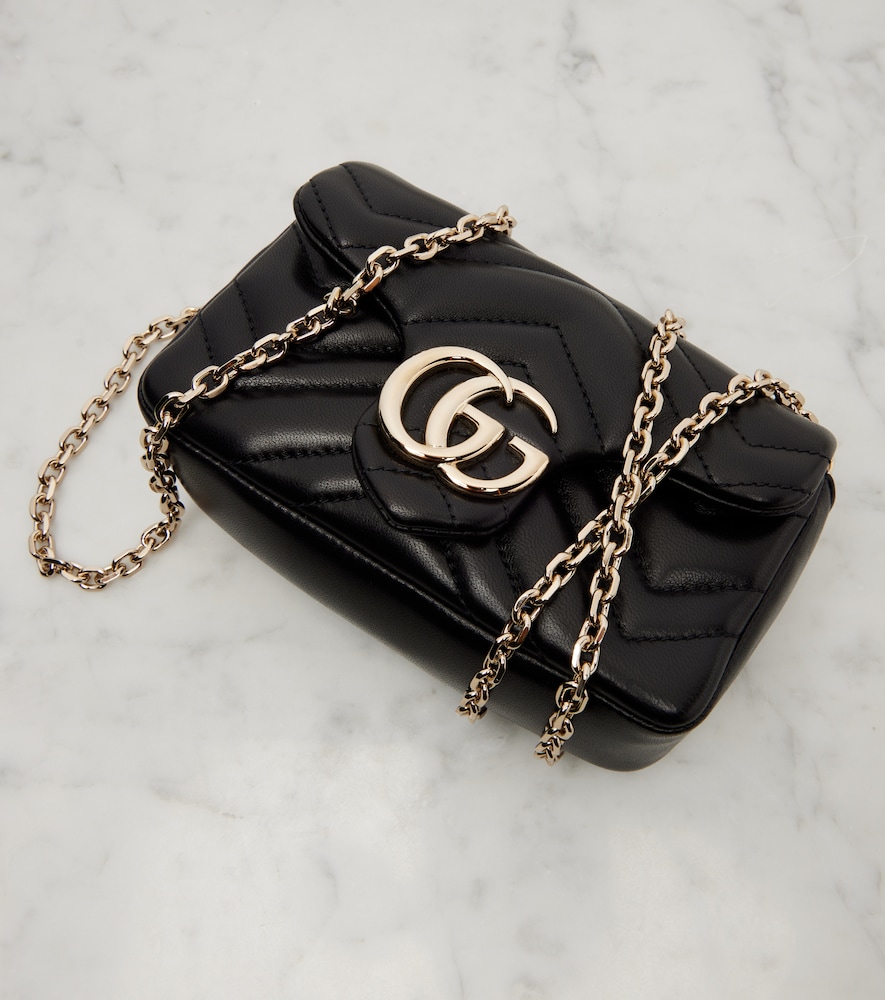  Gucci Gucci Schultertasche Gg Marmont Mini Aus Leder 