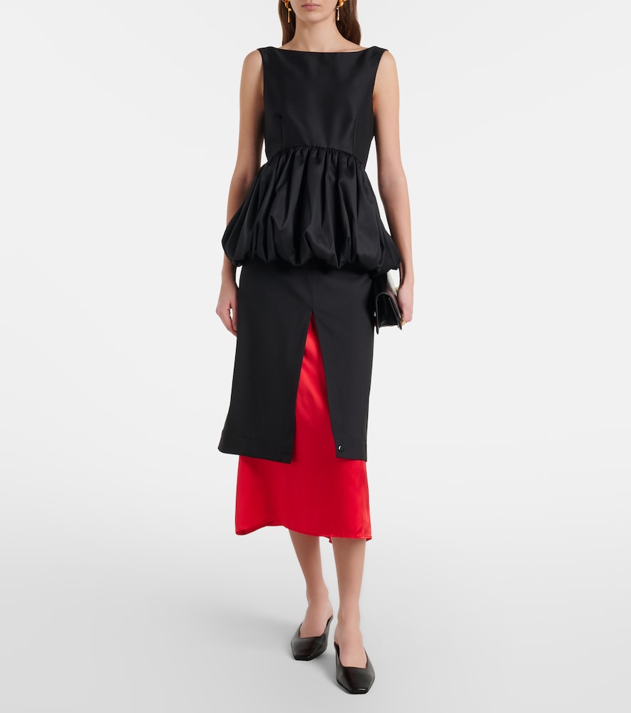  Rohe Rohe Layered Wool Midi Skirt 