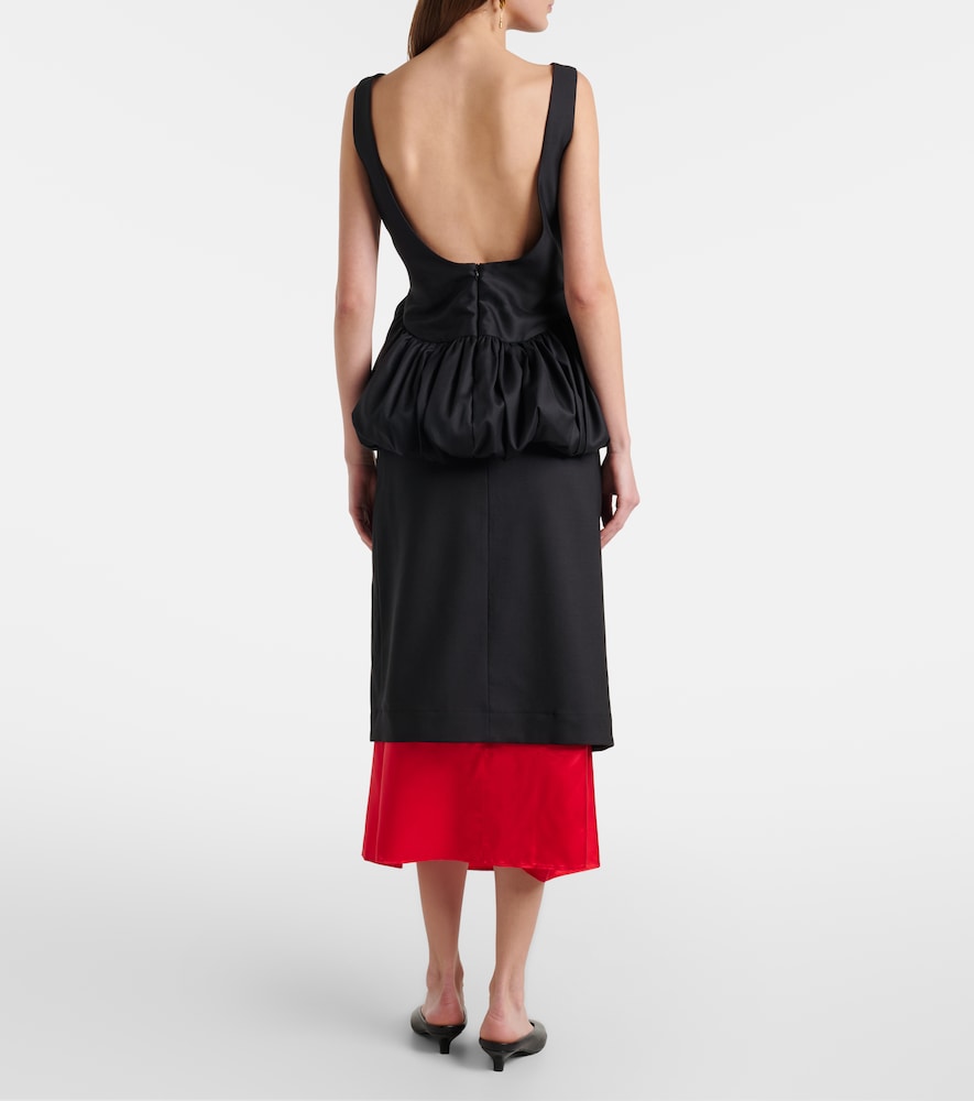  Rohe Rohe Layered Wool Midi Skirt 