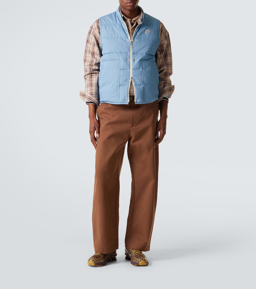  Moncler Moncler Daunenweste Heceta Aus Denim 
