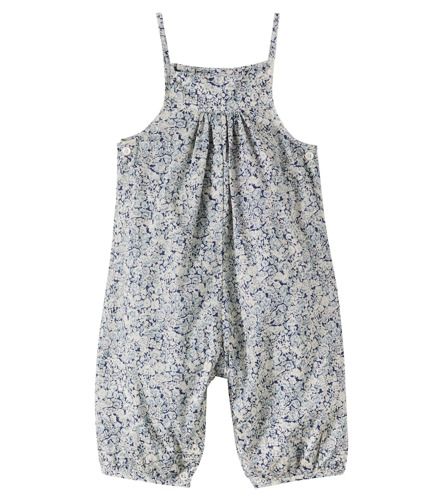 Bonpoint Blue Baby Lisou Floral Cotton Dungaree M Size 6 - Mytheresa