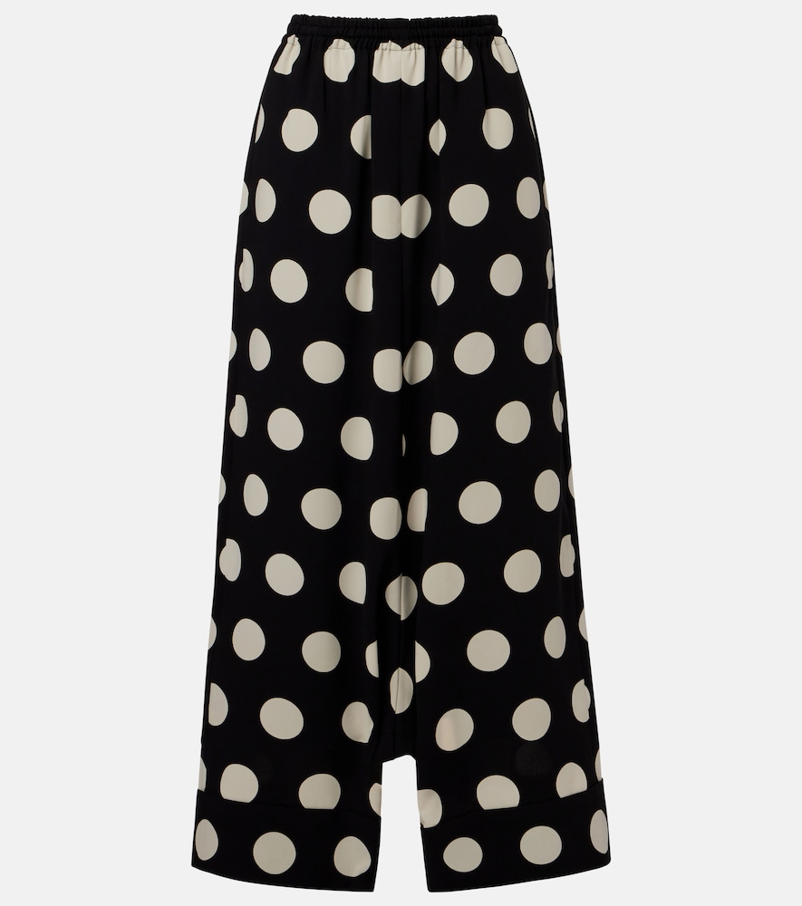 Junya Watanabe Polka-dot wide-leg pants