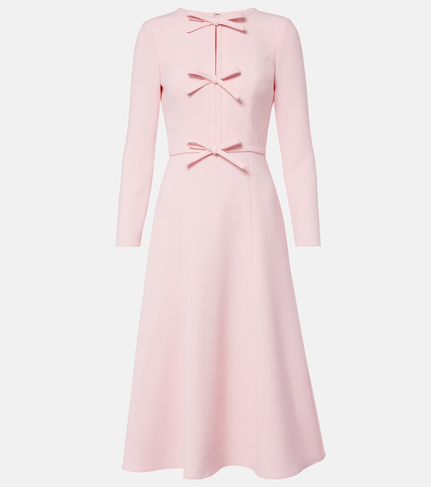 Carolina Herrera Bow-detail crêpe midi dress