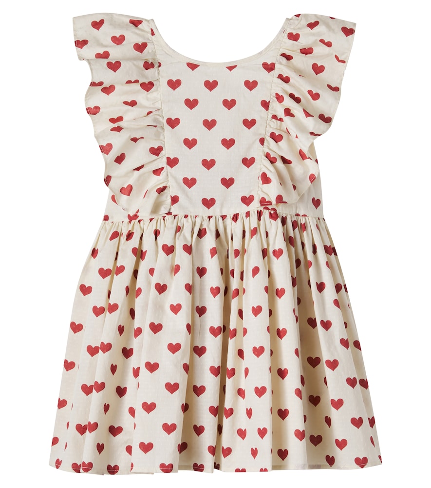 Konges Slojd Red Printed Cotton Dress Y 9/10 - Mytheresa