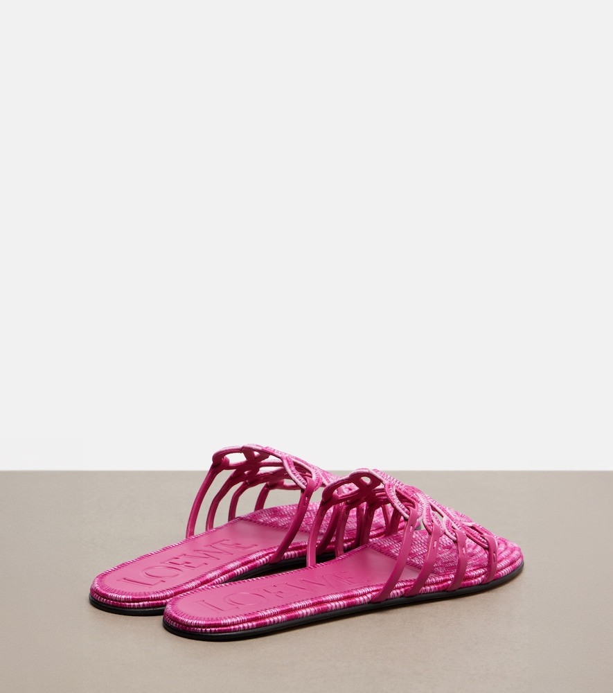  Loewe Loewe Paula's Ibiza Petal Anagram Canvas Slides 