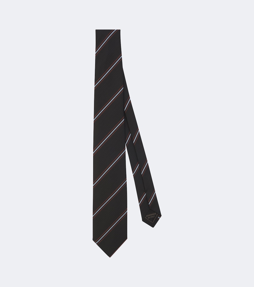 Brioni Cravate en jacquard de soie rayures 240 €