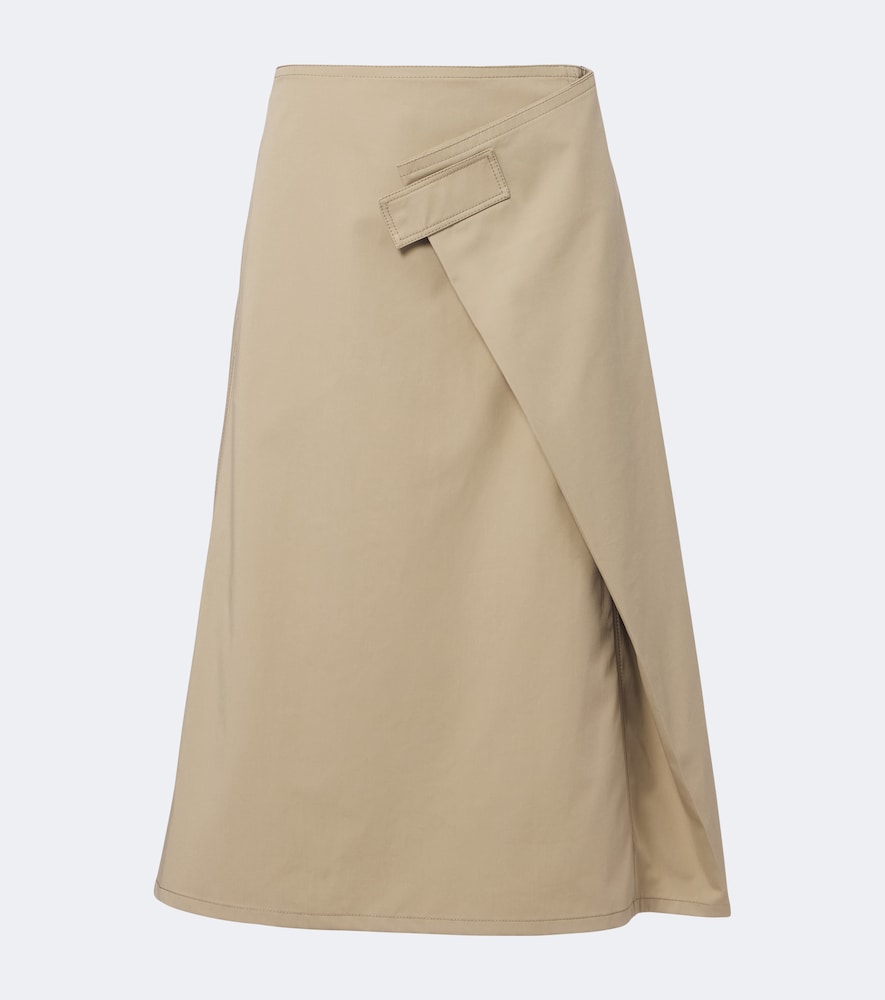 Midirock aus Baumwoll-Twill