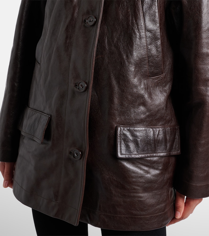  Balenciaga Balenciaga Oversized Leather Car Coat 