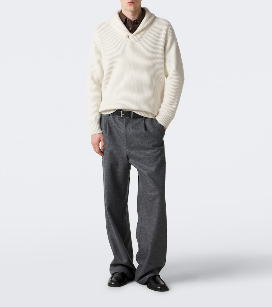 Mr Timothy Ribbed-Knit Cashmere Sweater