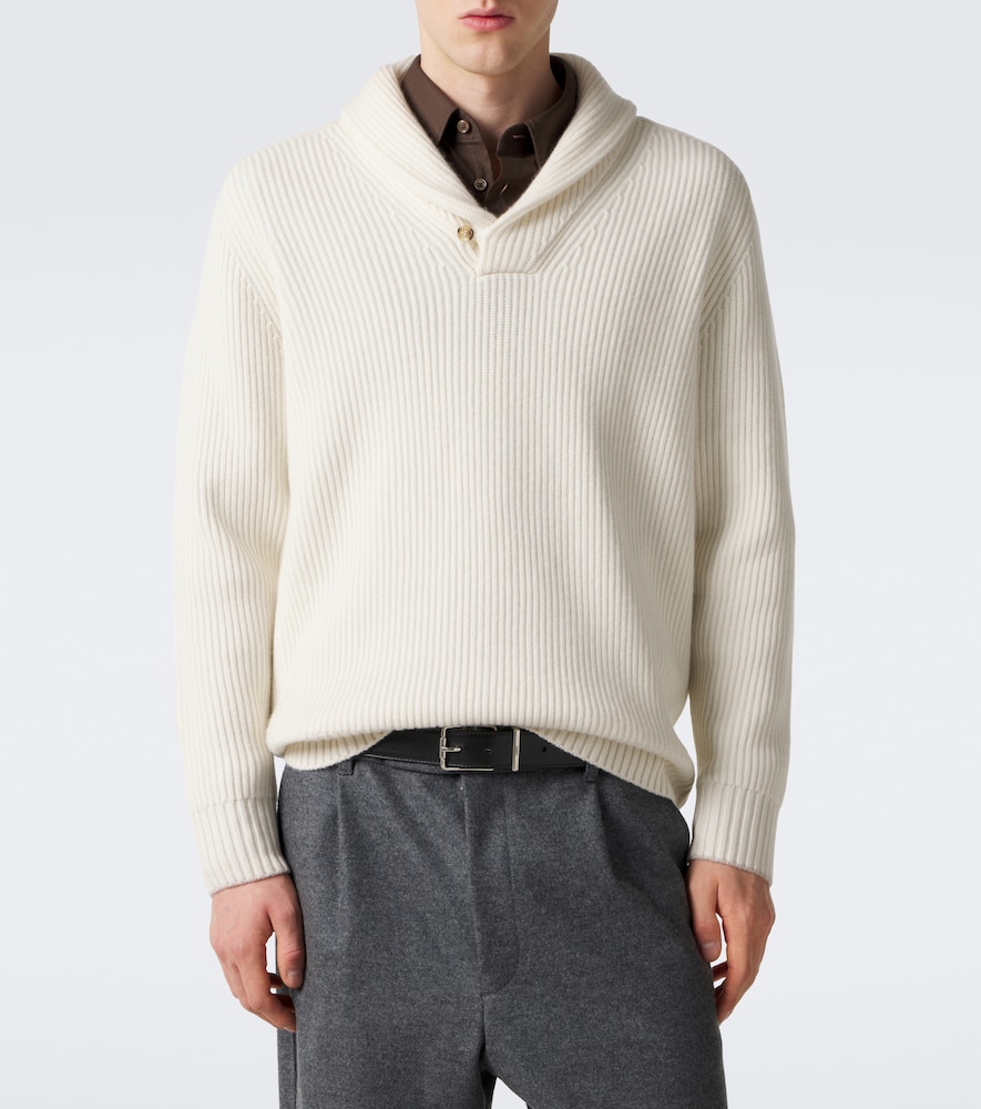Mr Timothy Ribbed-Knit Cashmere Sweater