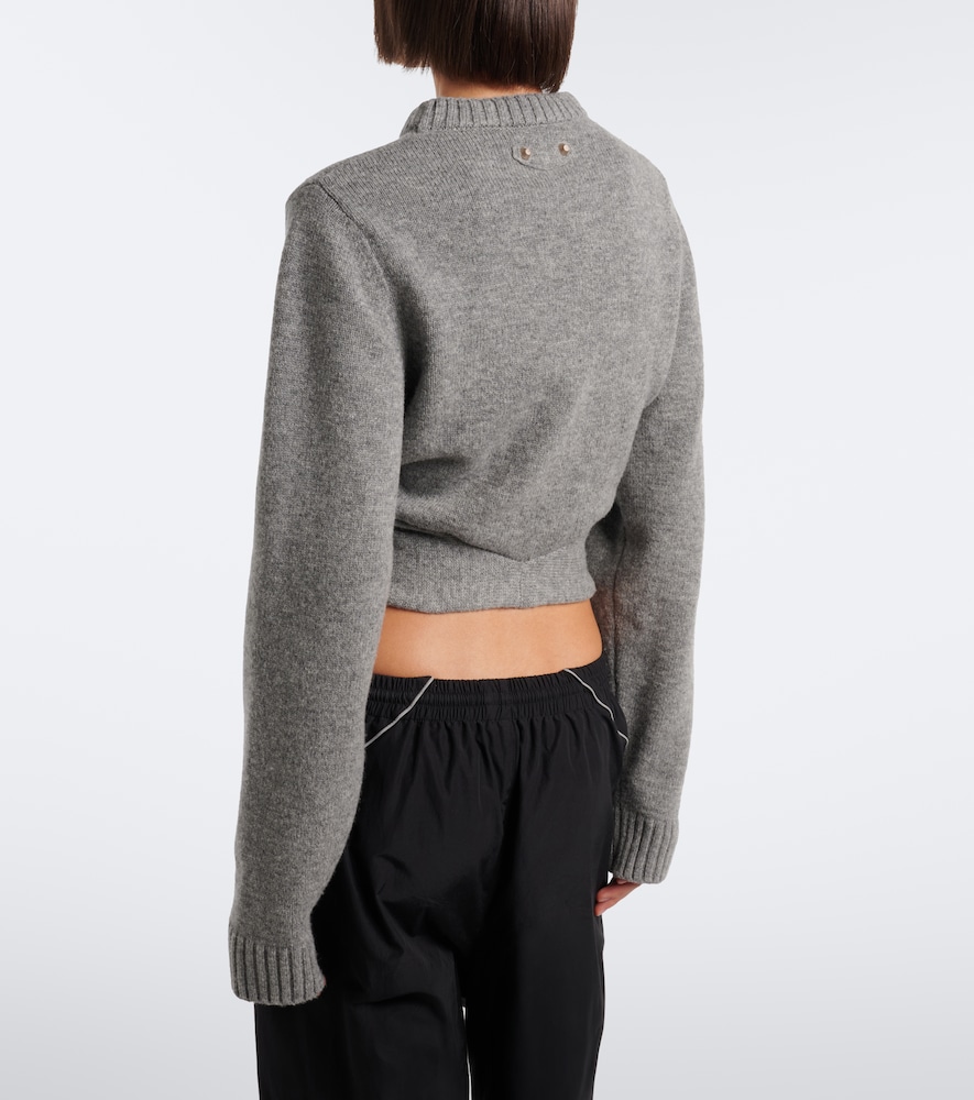 Cropped Gathered Sweater