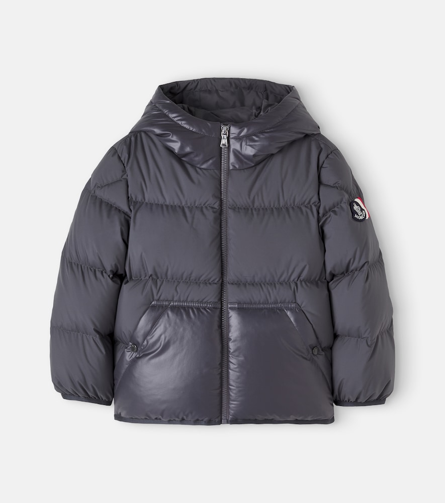Moncler Enfant Boys Grey Down Padded Barin Jacket In - 12 Yrs - Image 2