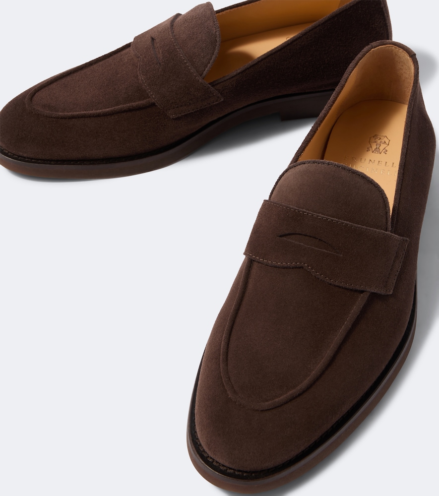 Suede Penny Loafers