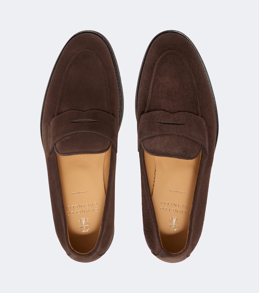 Suede Penny Loafers