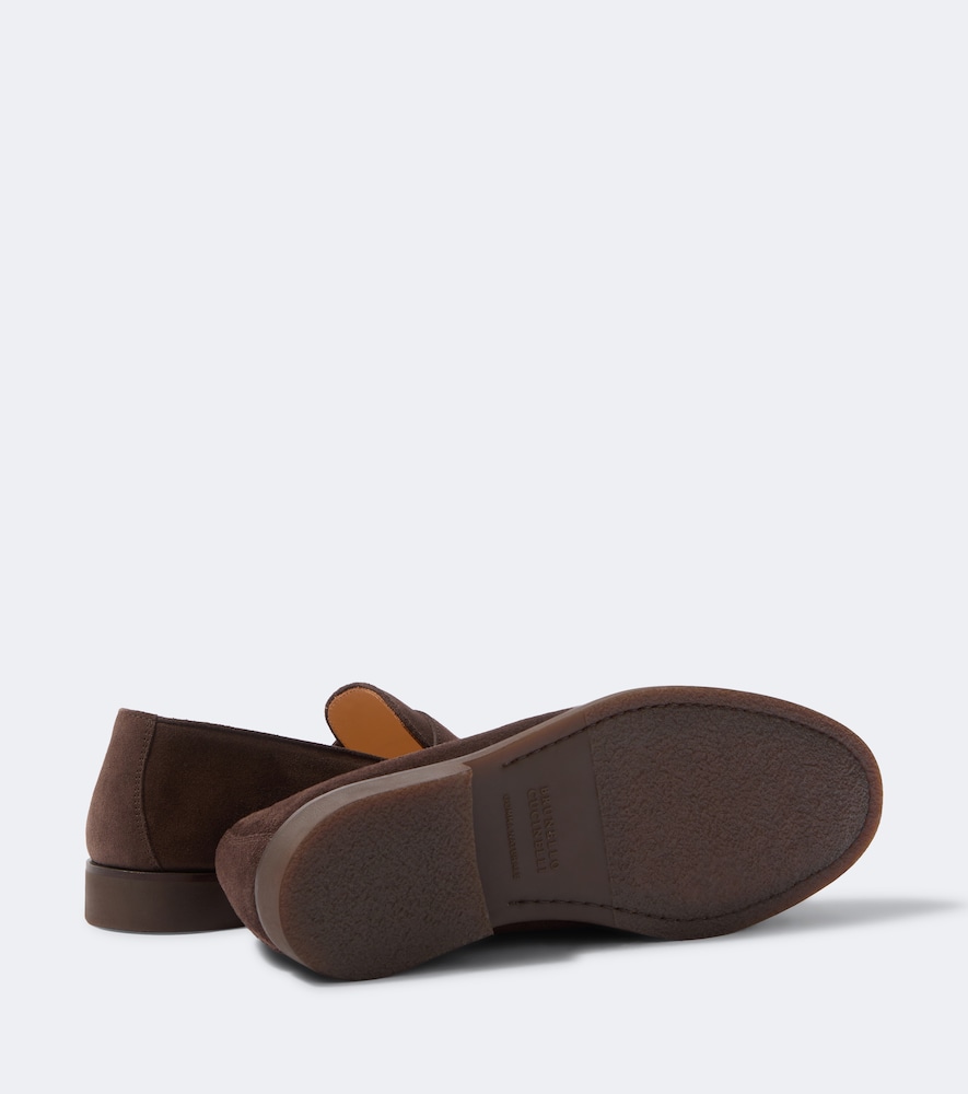 Suede Penny Loafers