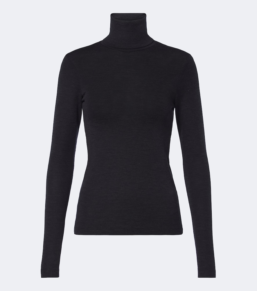 Róhe Rollkragenpullover aus Wolle