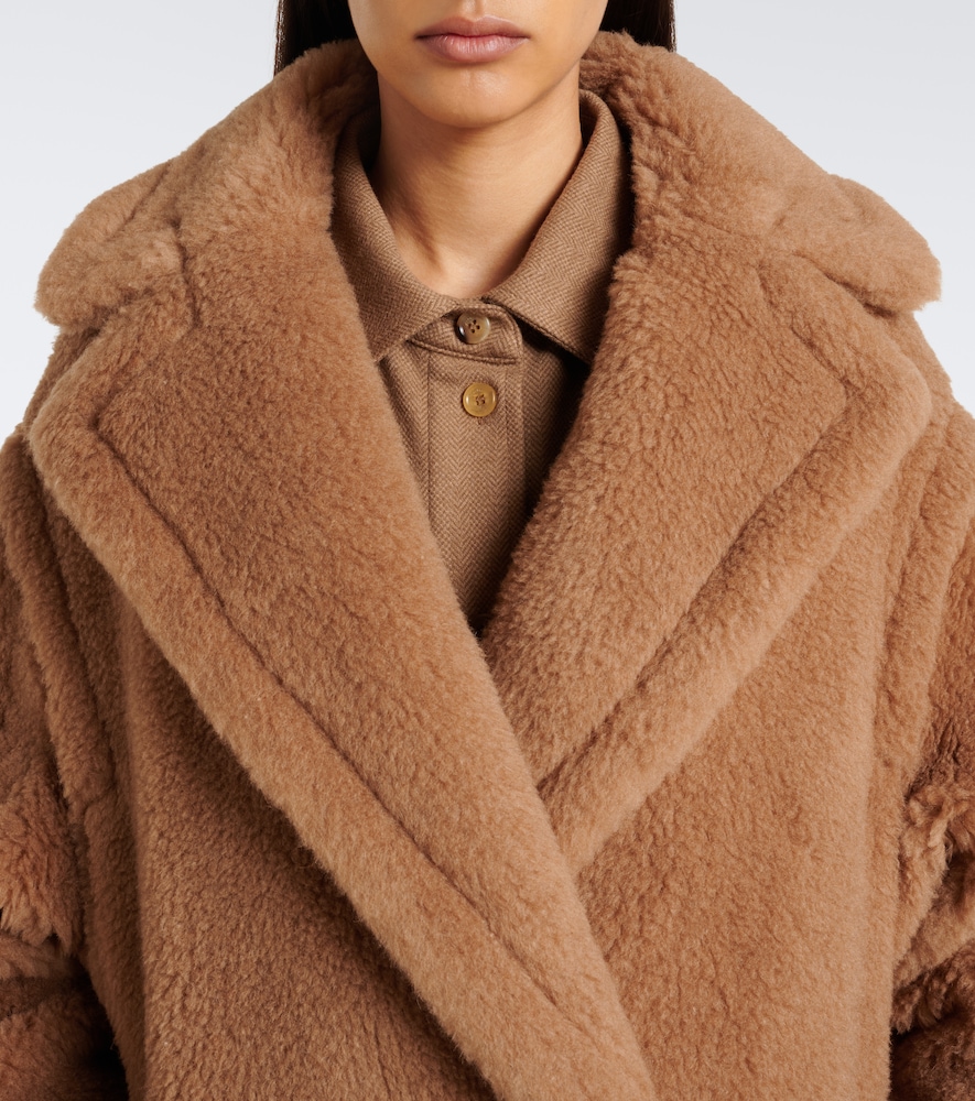 Teddy Bear Camel Hair And Silk Peacoat