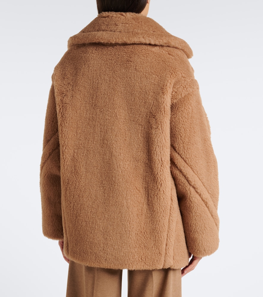 Teddy Bear Camel Hair And Silk Peacoat