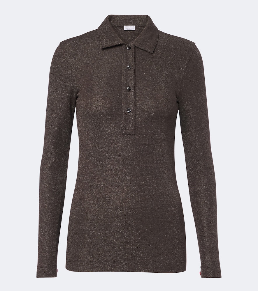 Polopullover aus einem Wollgemisch