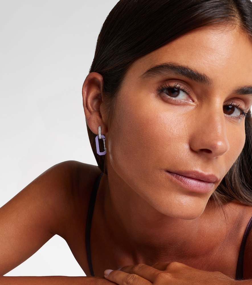  Eera Eéra Einzelner Ohrring Chiara Small Aus 18kt Weißgold Mit Diamanten 
