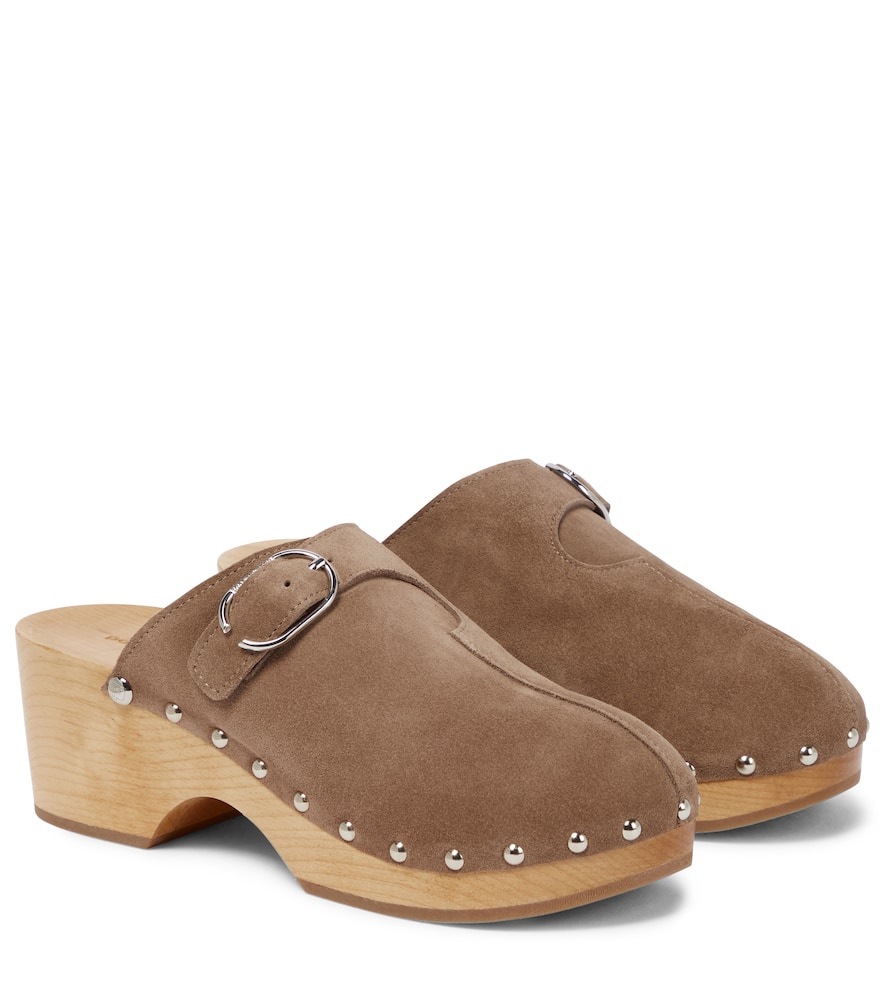 Rabanne Suede clogs