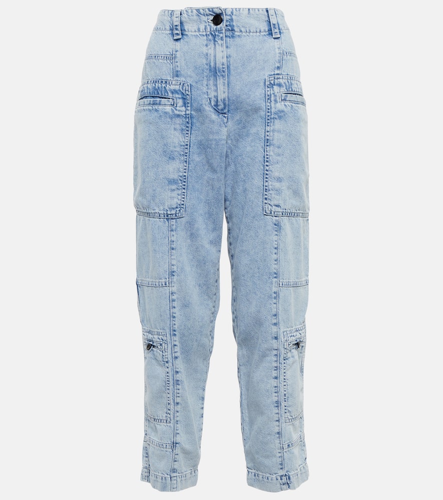Proenza Schouler Chambray high-rise cargo jeans