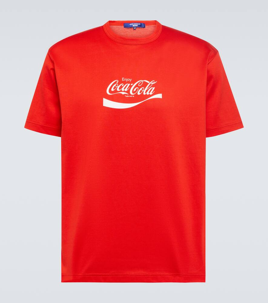 Junya Watanabe T-shirt With Round Neck And Short Sleeves In Red X White