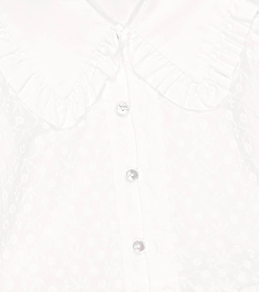 The New Society Antonella Embroidered Cotton Dress In Off White