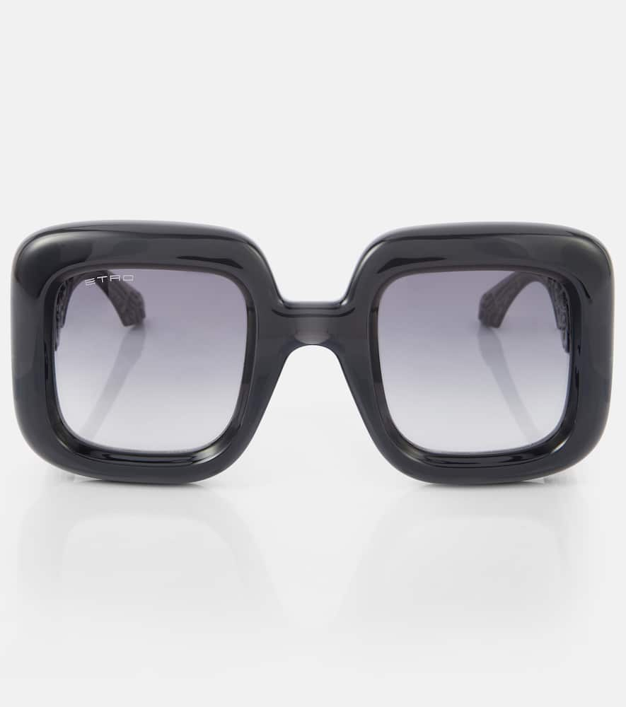 Etro Paisley Oversized Sunglasses In Black