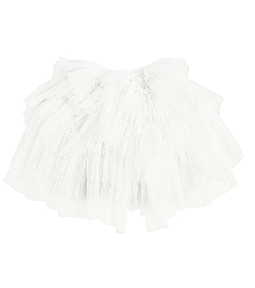 Tutu Du Monde Art Nouveau Tulle Cape In White
