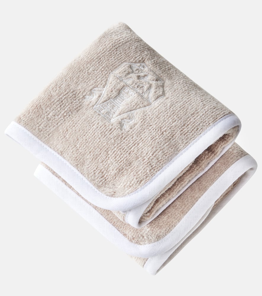 Brunello Cucinelli Set of 2 cotton terry face towels