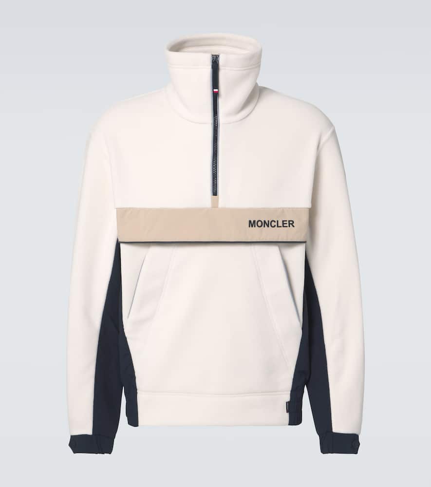 Moncler Grenoble Fleece half-zip sweater