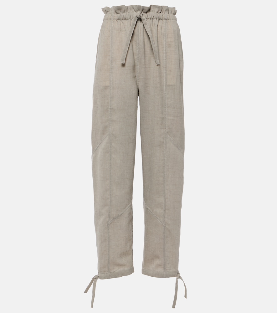 Ganni High-rise wide-leg pants　Ganni ハイライズ ワイドレッグ パンツ Ganni