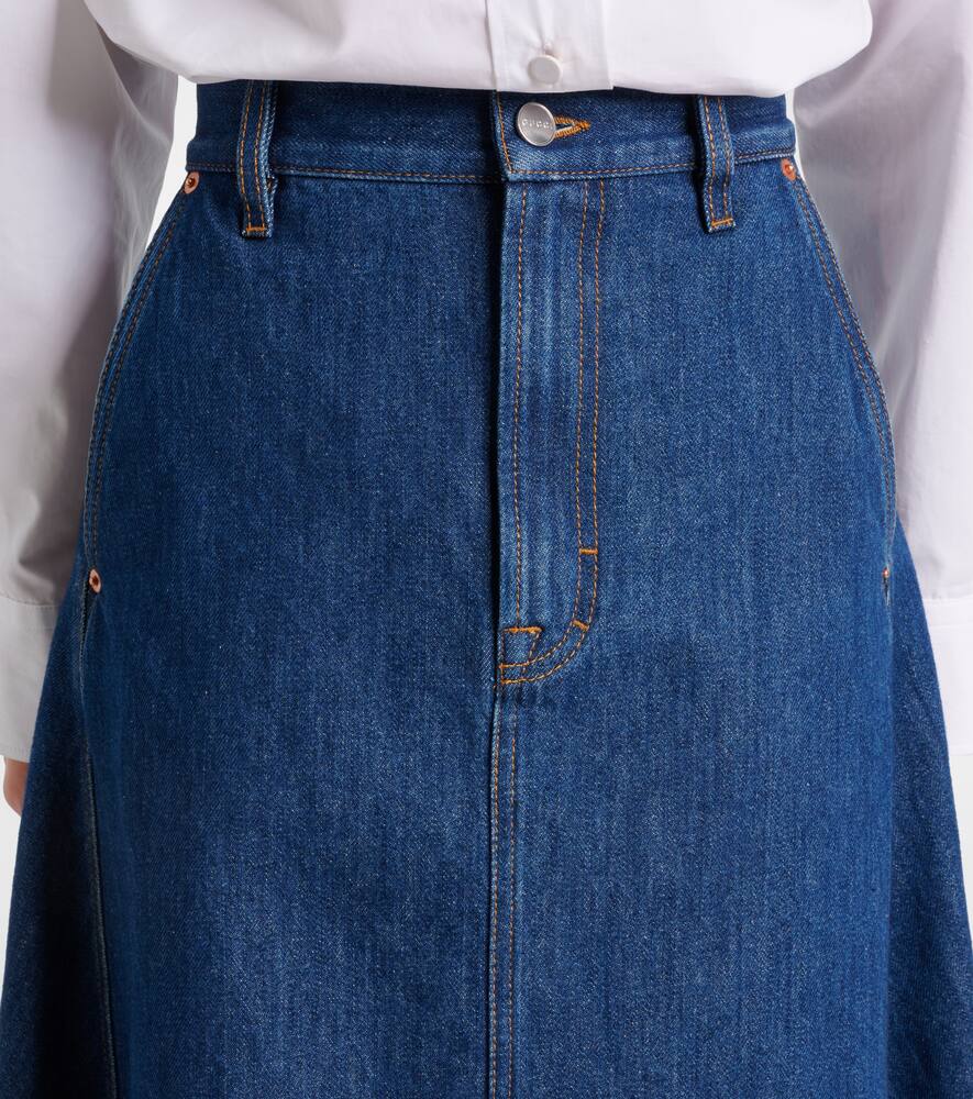 Gucci Knee Length And Midi Skirts In Blue