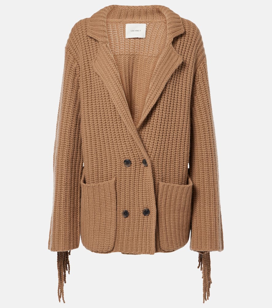 Lisa Yang Elysse Cashmere Cardigan In Brown