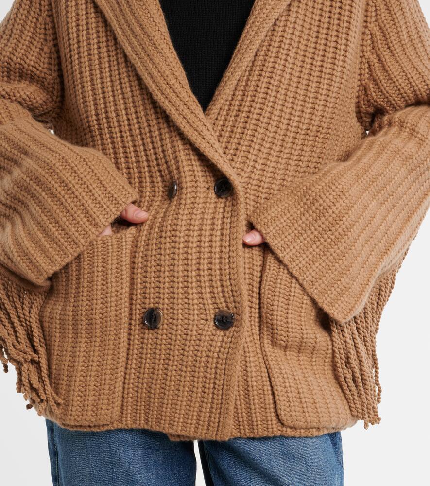 Lisa Yang Elysse Cashmere Cardigan In Brown