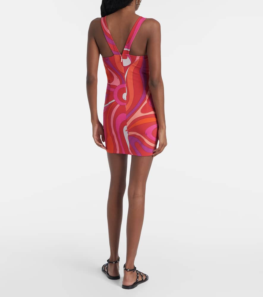 Pucci Marmo Minidress In Red