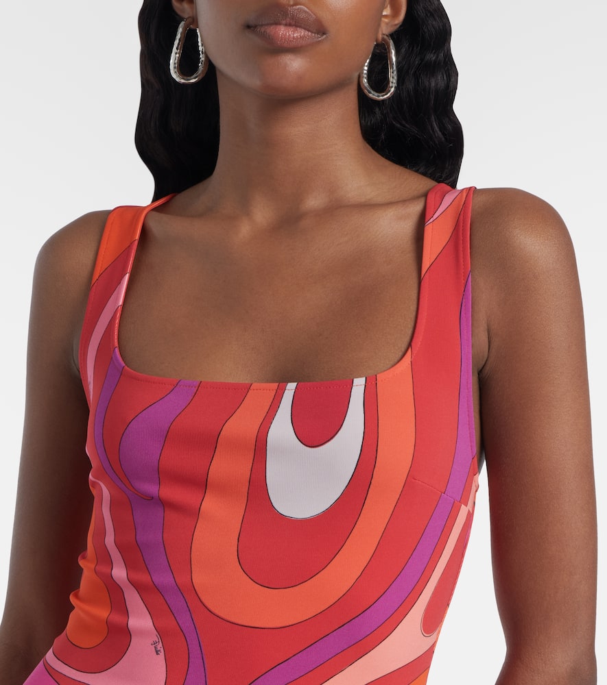 Pucci Marmo Minidress In Red