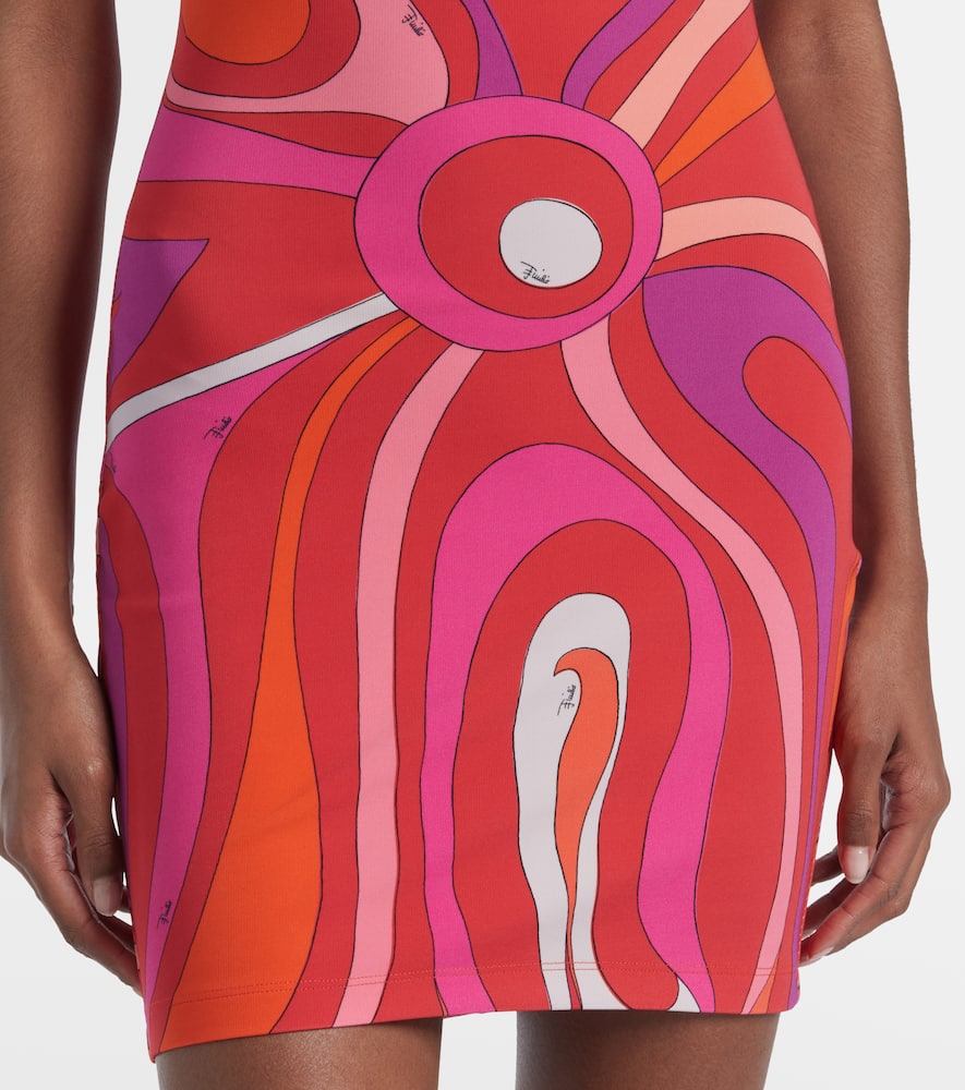 Pucci Marmo Minidress In Red