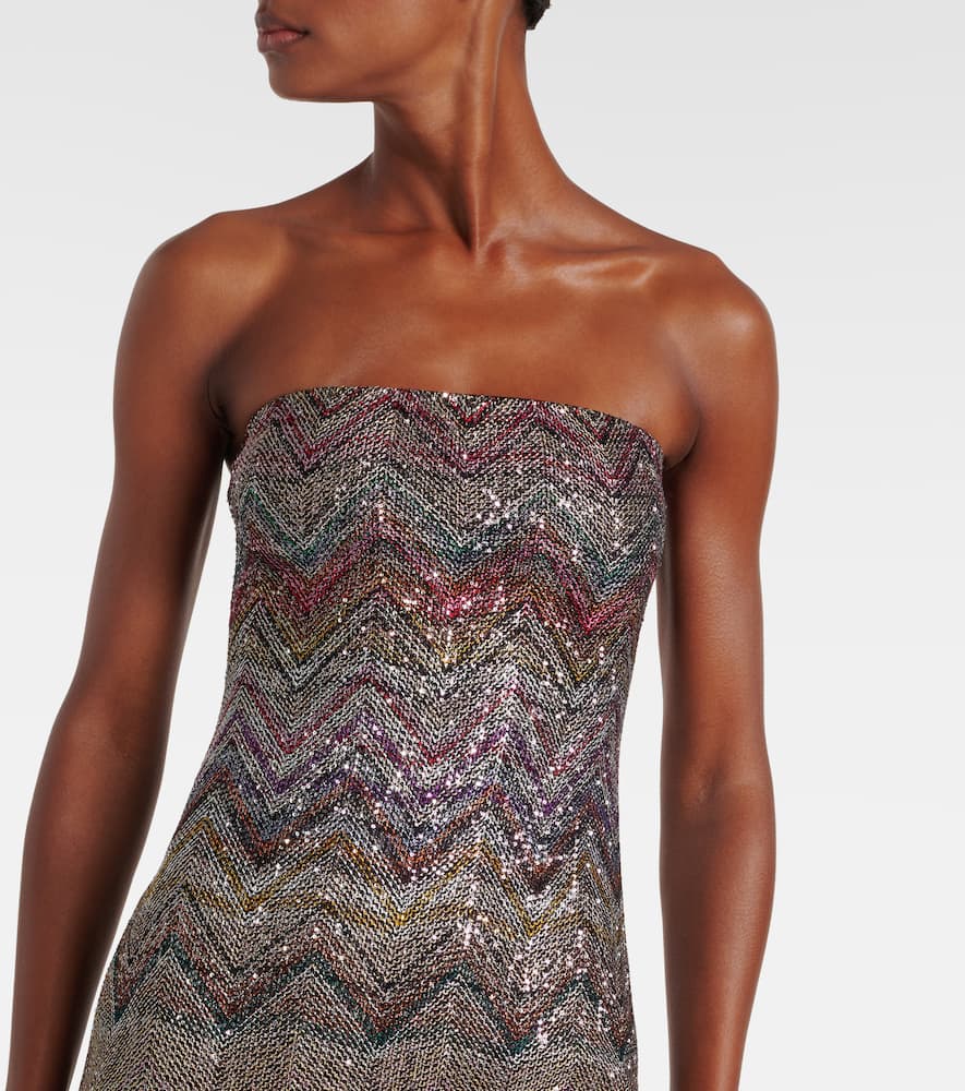 Missoni Zig Zag Embellished Maxi Dress In Multi