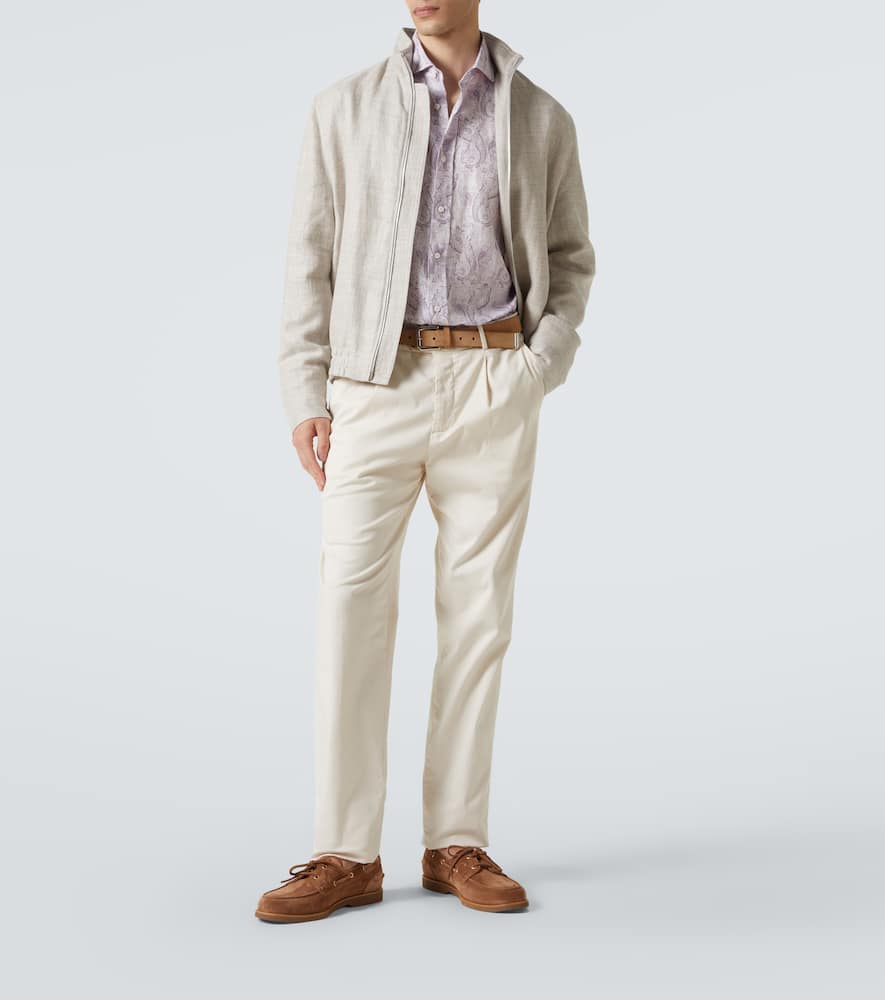 Brunello Cucinelli Segelschuhe Aus Veloursleder