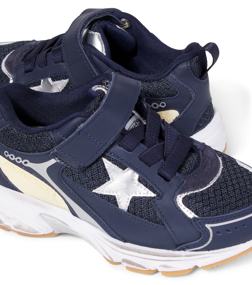  Golden Goose Kids Golden Goose Kids Lightstar Leather-trimmed Sneakers 