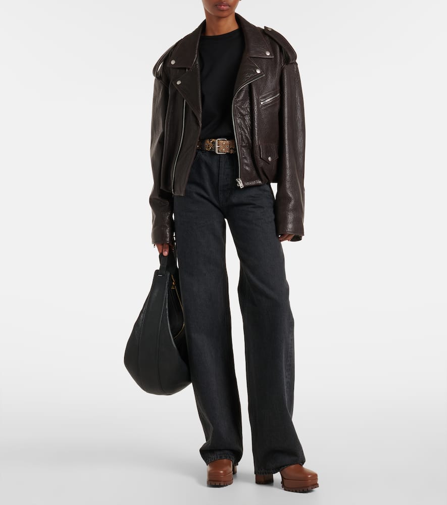 Gianvito Rossi Harlem 70 Leather Platform Ankle Boots In Brown