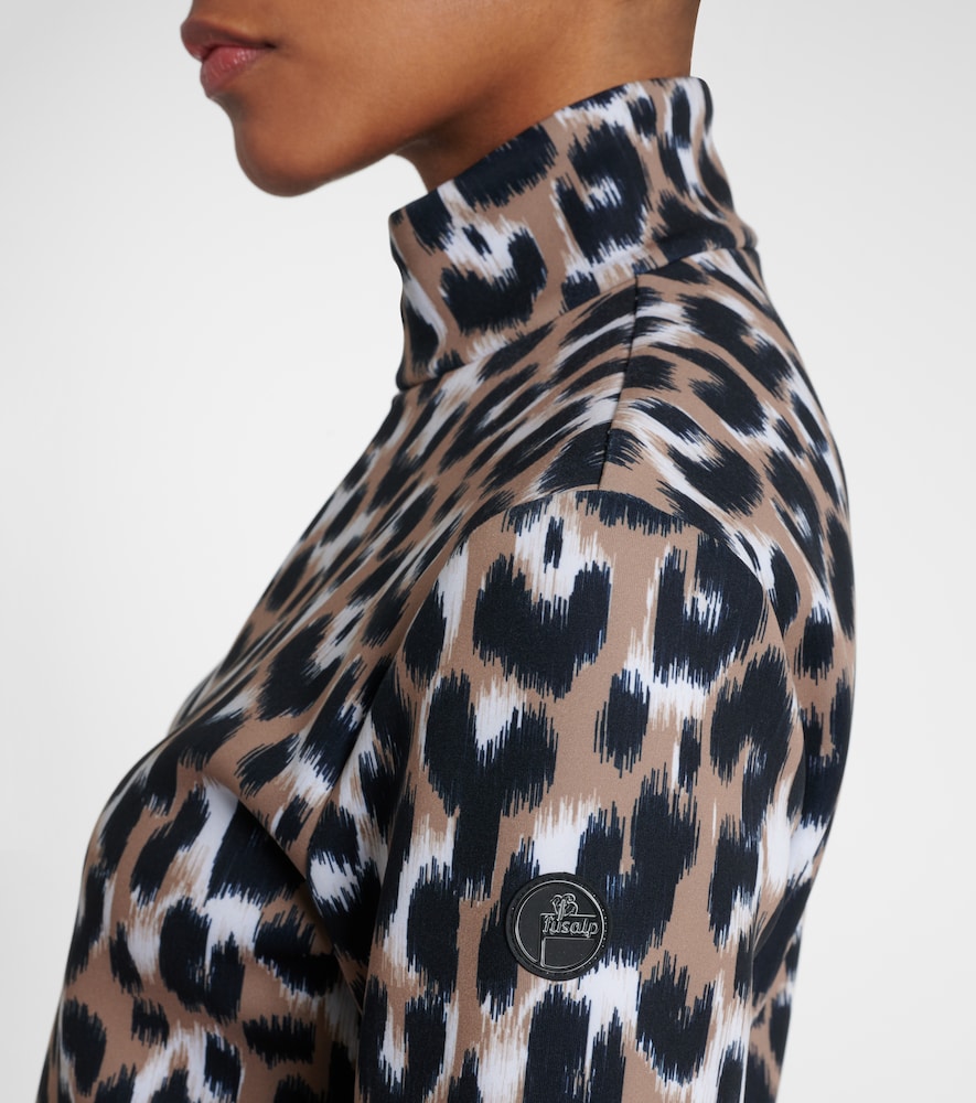 Orion Leopard-Print Ski Top
