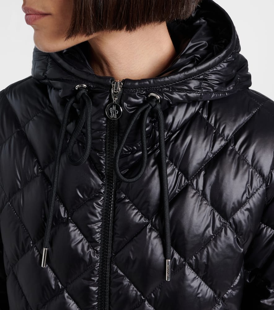 Moncler Diamond Quilted Down Jacket Puffer Jackets Black In Black