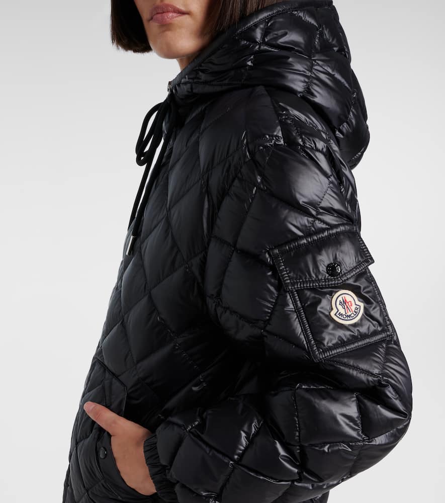 Moncler Diamond Quilted Down Jacket Puffer Jackets Black In Black