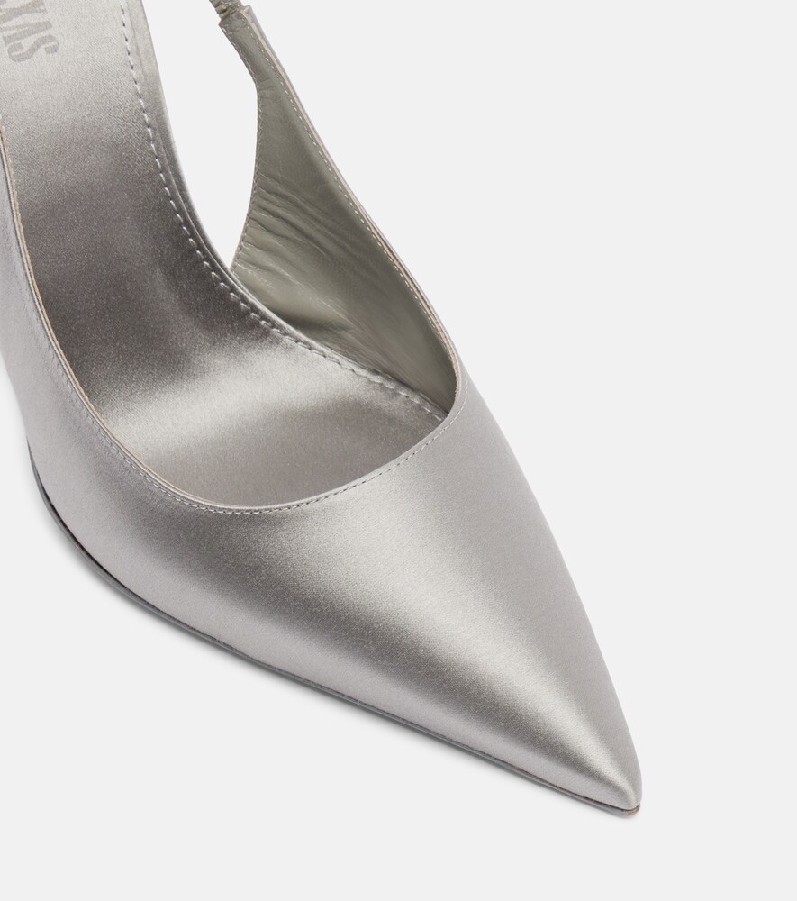  Paris Texas Paris Texas Verzierte Slingback-pumps Lidia 105 Aus Satin 